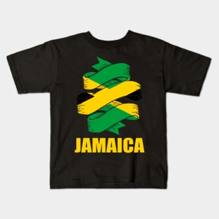 Jamaica Flag Jamaican Pride Gift Kids T-Shirt